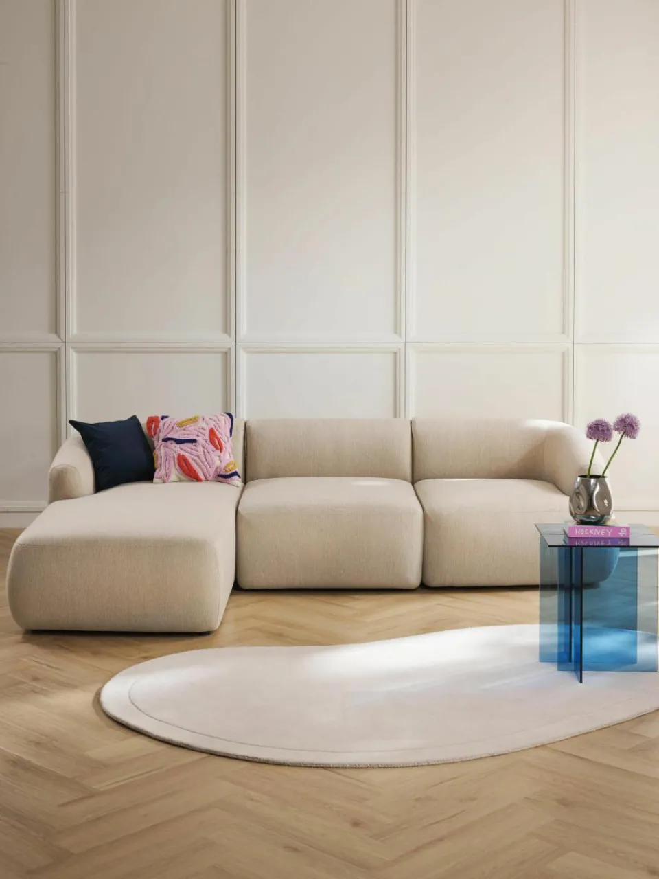 Modulaire hoekbank Sofia (3-zits)^Westwing Collection Outlet