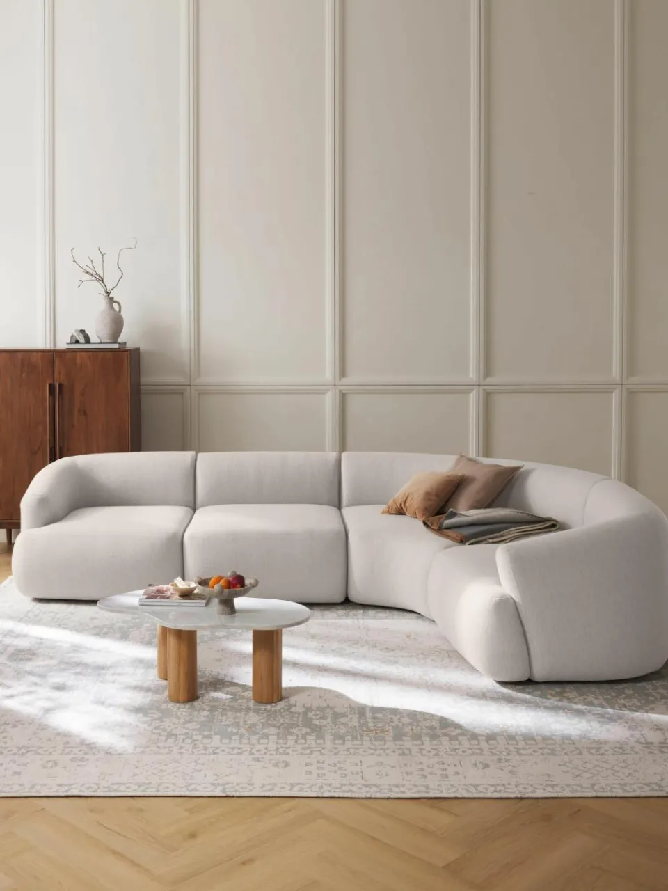 Modulaire hoekbank Sofia (4-zits)^Westwing Collection Best