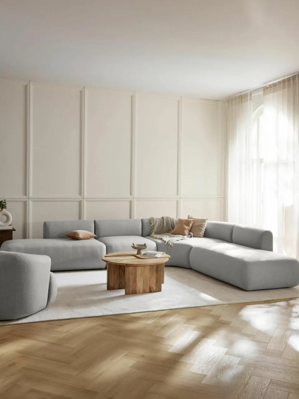 Modulaire hoekbank Sofia (4-zits)^Westwing Collection Clearance