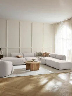 Modulaire hoekbank Sofia (4-zits)^Westwing Collection Hot