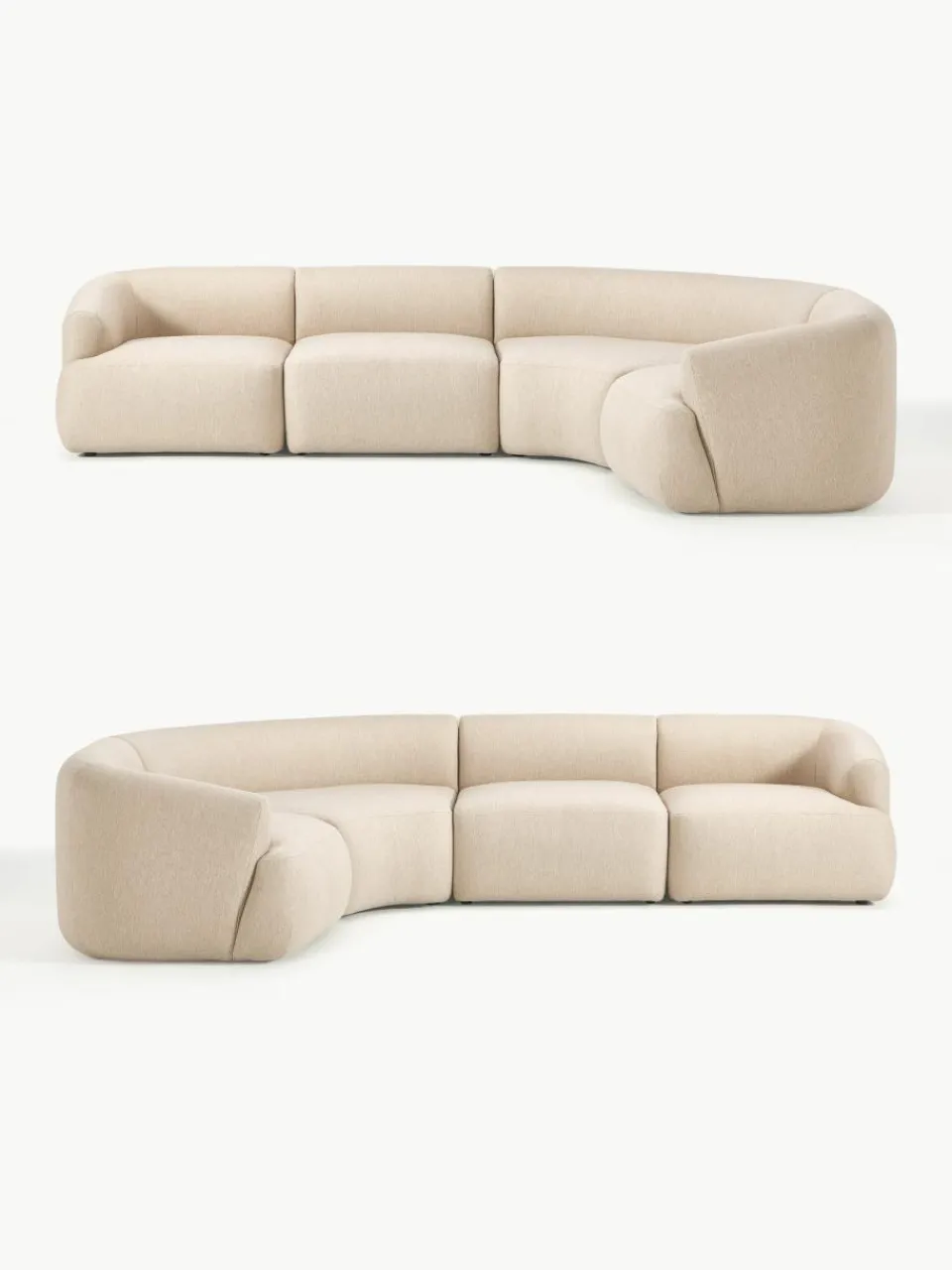 Modulaire hoekbank Sofia (4-zits)^Westwing Collection Hot