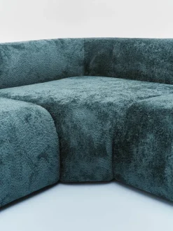Modulaire hoekbank Wolke (4-zits) van teddy bouclé^Westwing Collection Hot