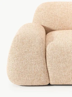 Modulaire hoekbank Wolke (4-zits) van bouclé^Westwing Collection Sale