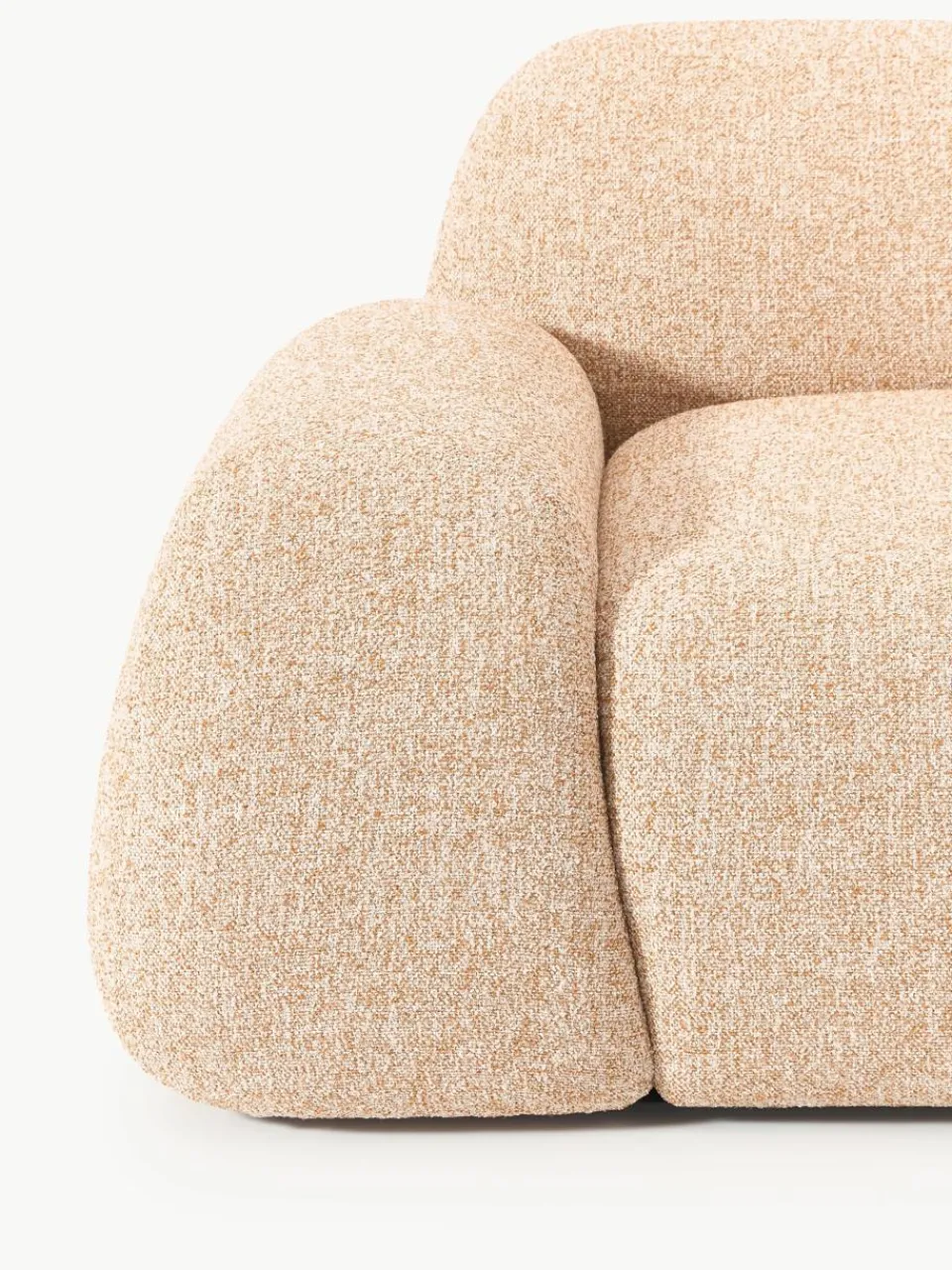 Modulaire hoekbank Wolke (4-zits) van bouclé^Westwing Collection Sale