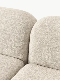 Modulaire hoekbank Wolke (4-zits) van bouclé^Westwing Collection Sale