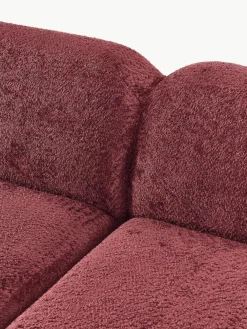 Modulaire hoekbank Wolke (4-zits) van teddy-bouclé^Westwing Collection Online