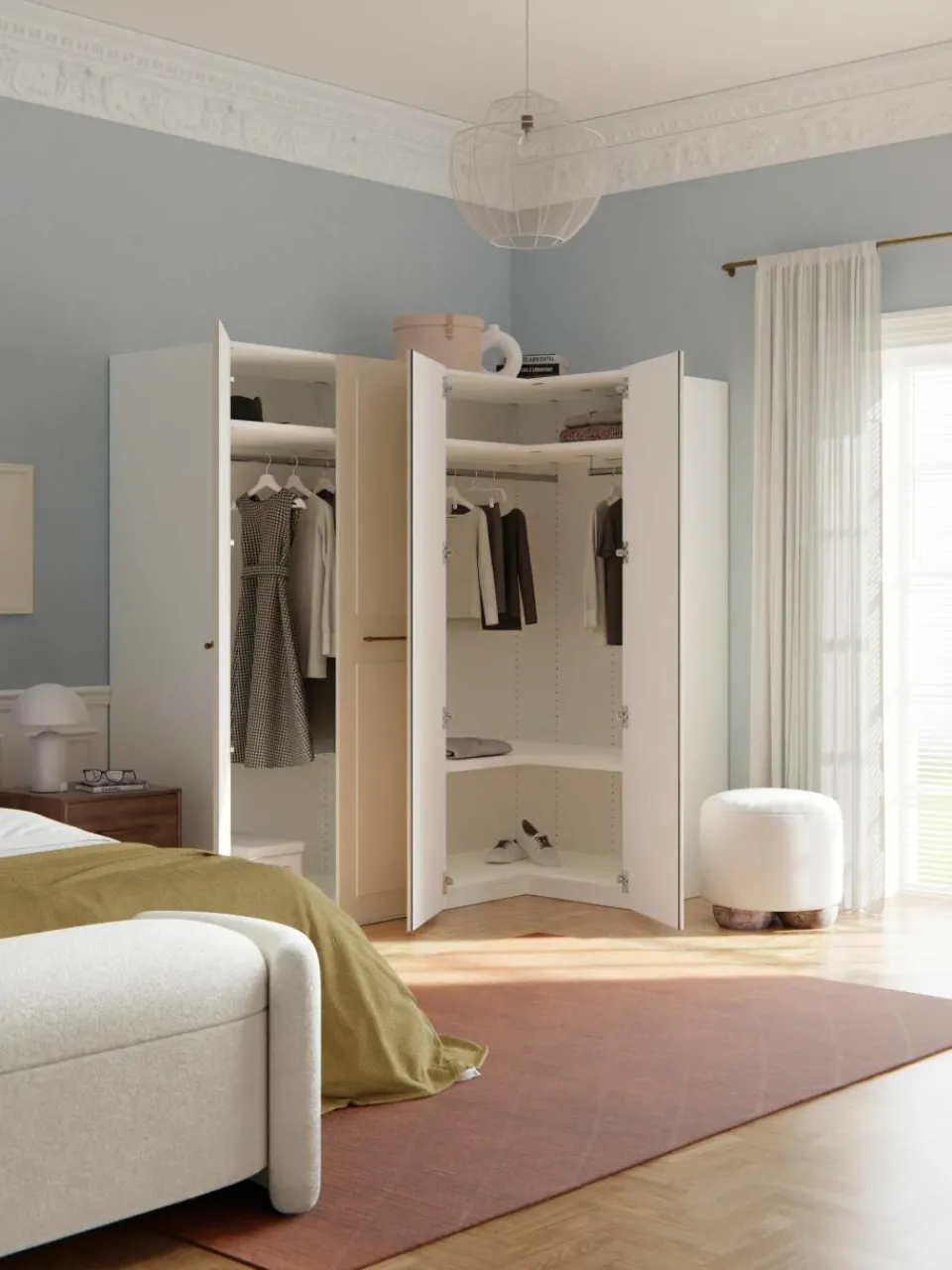 Modulaire hoekkast Charlotte, 215 cm breed, diverse varianten^Westwing Collection Discount