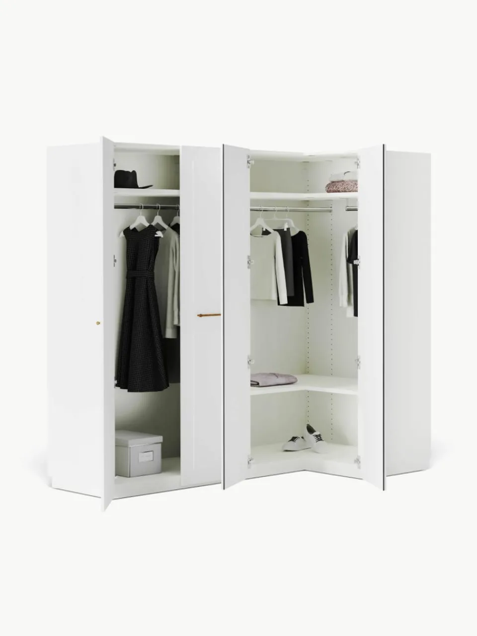 Modulaire hoekkast Charlotte, 215 cm breed, diverse varianten^Westwing Collection Sale