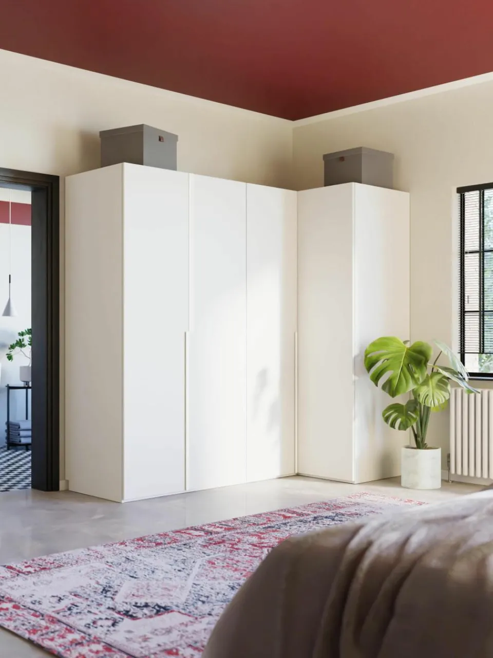 Modulaire hoekkast Leon, 215 cm breed, diverse varianten^Westwing Collection Clearance