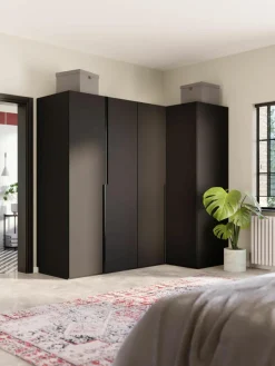 Modulaire hoekkast Leon, 215 cm breed, diverse varianten^Westwing Collection Hot