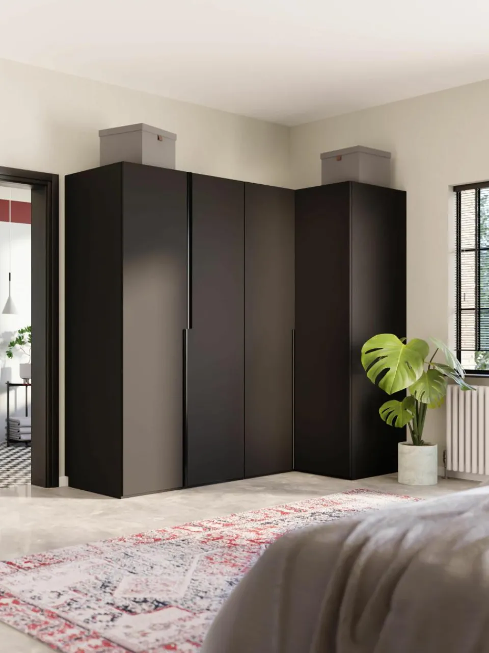 Modulaire hoekkast Leon, 215 cm breed, diverse varianten^Westwing Collection Hot