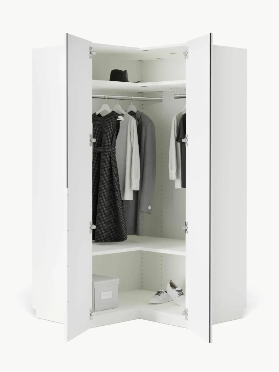 Modulaire hoekkast Leon, 115 cm breed^Westwing Collection Fashion