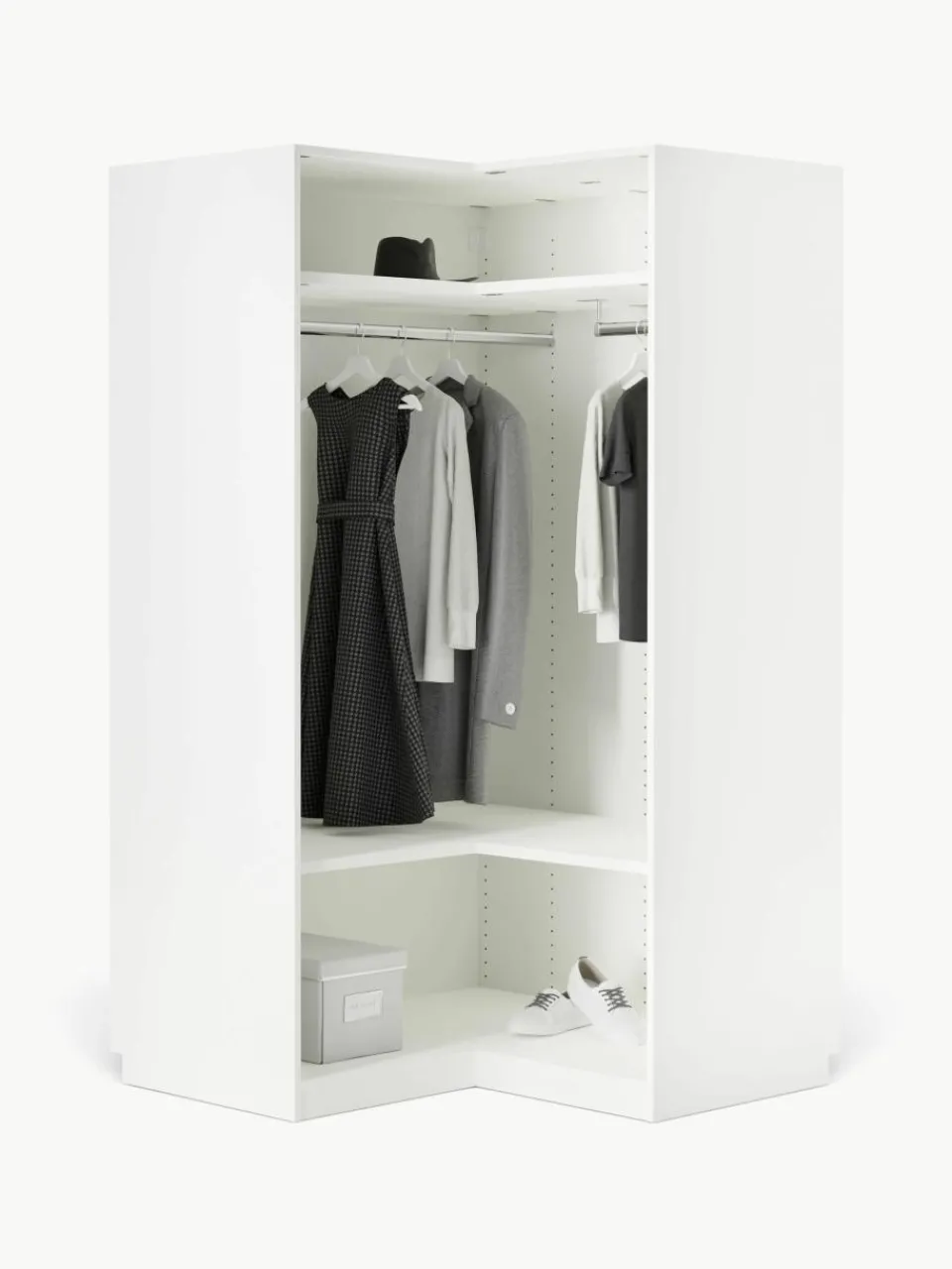 Modulaire hoekkast Leon, 115 cm breed^Westwing Collection Fashion