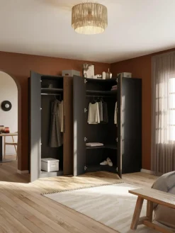 Modulaire hoekkast Simone, 215 cm breed, diverse varianten^Westwing Collection Hot