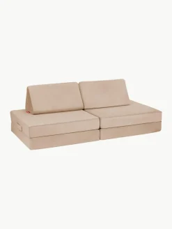 Modulaire kinderbank Mila van fluweel, handgemaakt^Funzy Discount