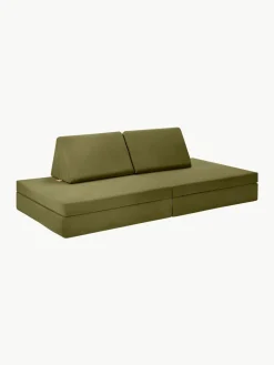 Modulaire kinderbank Mila van fluweel, handgemaakt^Funzy Discount