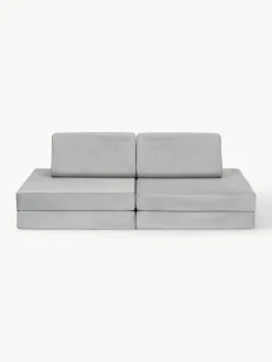 Modulaire kinderbank Mila van fluweel, handgemaakt^Funzy Online