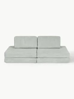 Modulaire kinderbank Mila van corduroy, handgemaakt^Funzy Clearance