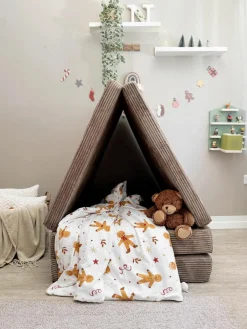 Modulaire kinderbank Mila van corduroy, handgemaakt^Funzy Discount