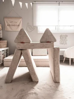 Modulaire kinderbank Mila van corduroy, handgemaakt^Funzy Hot