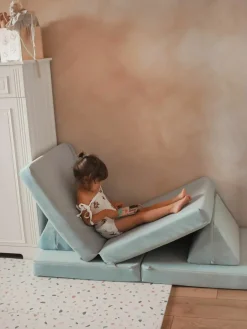 Modulaire kinderbank Mila van fluweel, handgemaakt^Funzy Sale