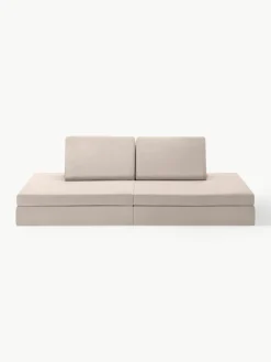 Modulaire kinderbank Mila van fluweel, handgemaakt^Funzy Fashion