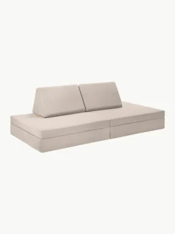 Modulaire kinderbank Mila van fluweel, handgemaakt^Funzy Fashion