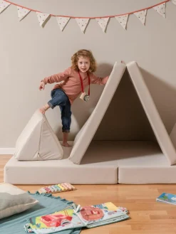 Modulaire kinderbank Mila van fluweel, handgemaakt^Funzy Fashion