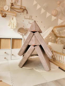 Modulaire kinderbank Mila van corduroy, handgemaakt^Funzy Online