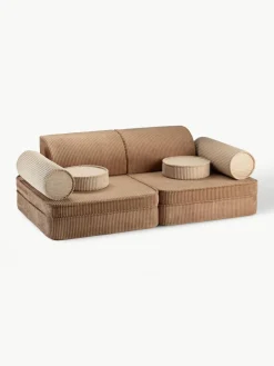Modulaire kinderspeelbank Sugar gemaakt van corduroy^Wigiwama Clearance