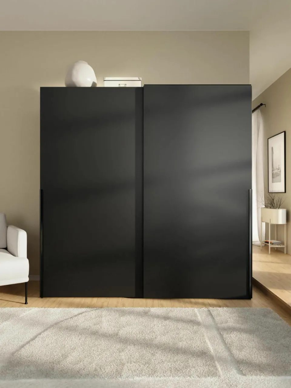 Modulaire schuifdeurkast Leon, 200 cm breed, diverse varianten^Westwing Collection Clearance