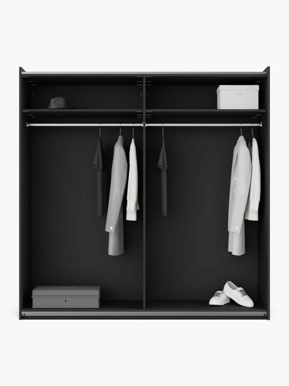 Modulaire schuifdeurkast Leon, 200 cm breed, diverse varianten^Westwing Collection Clearance