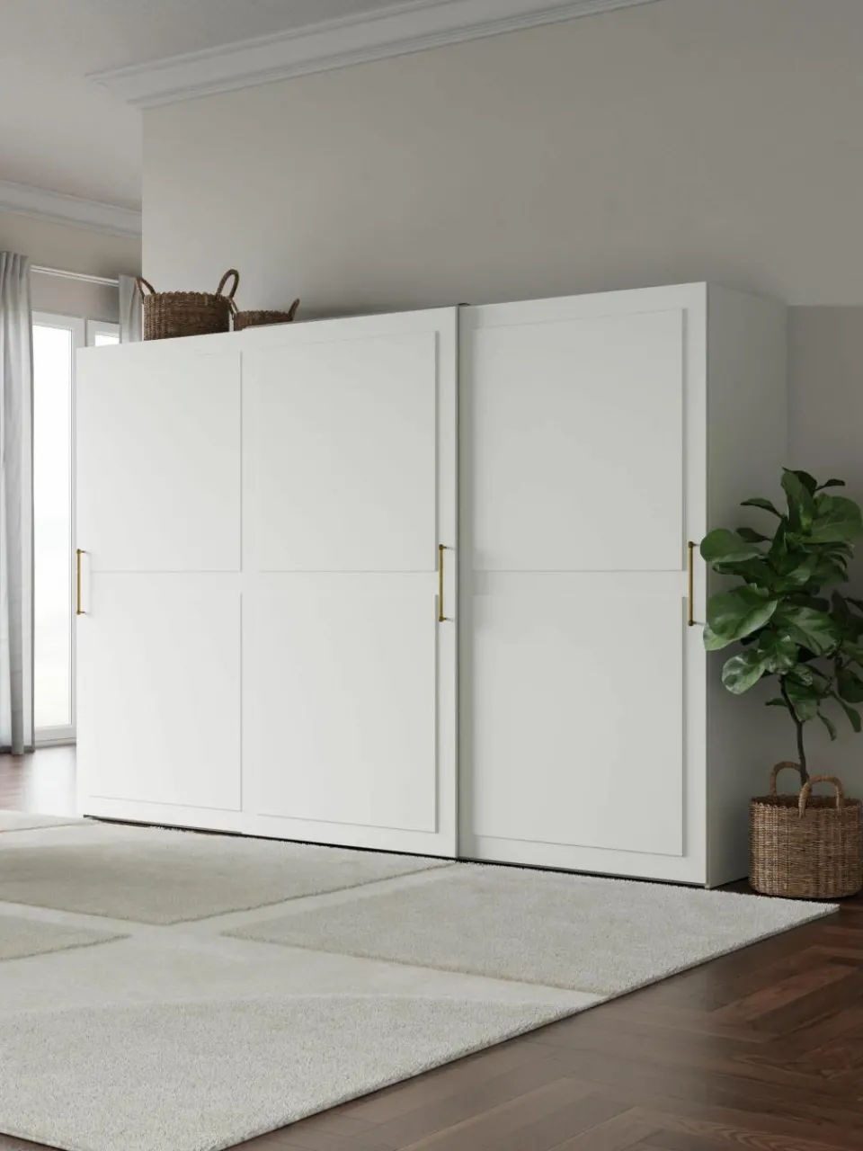Modulaire schuifdeurkast Charlotte, 300 cm breed, diverse varianten^Westwing Collection Best