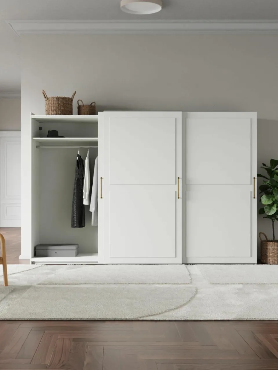 Modulaire schuifdeurkast Charlotte, 300 cm breed, diverse varianten^Westwing Collection Best