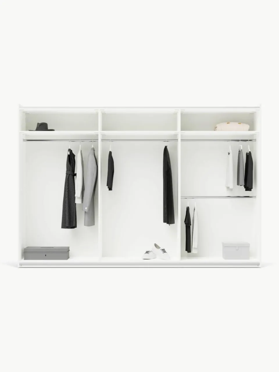 Modulaire schuifdeurkast Charlotte, 300 cm breed, diverse varianten^Westwing Collection Best