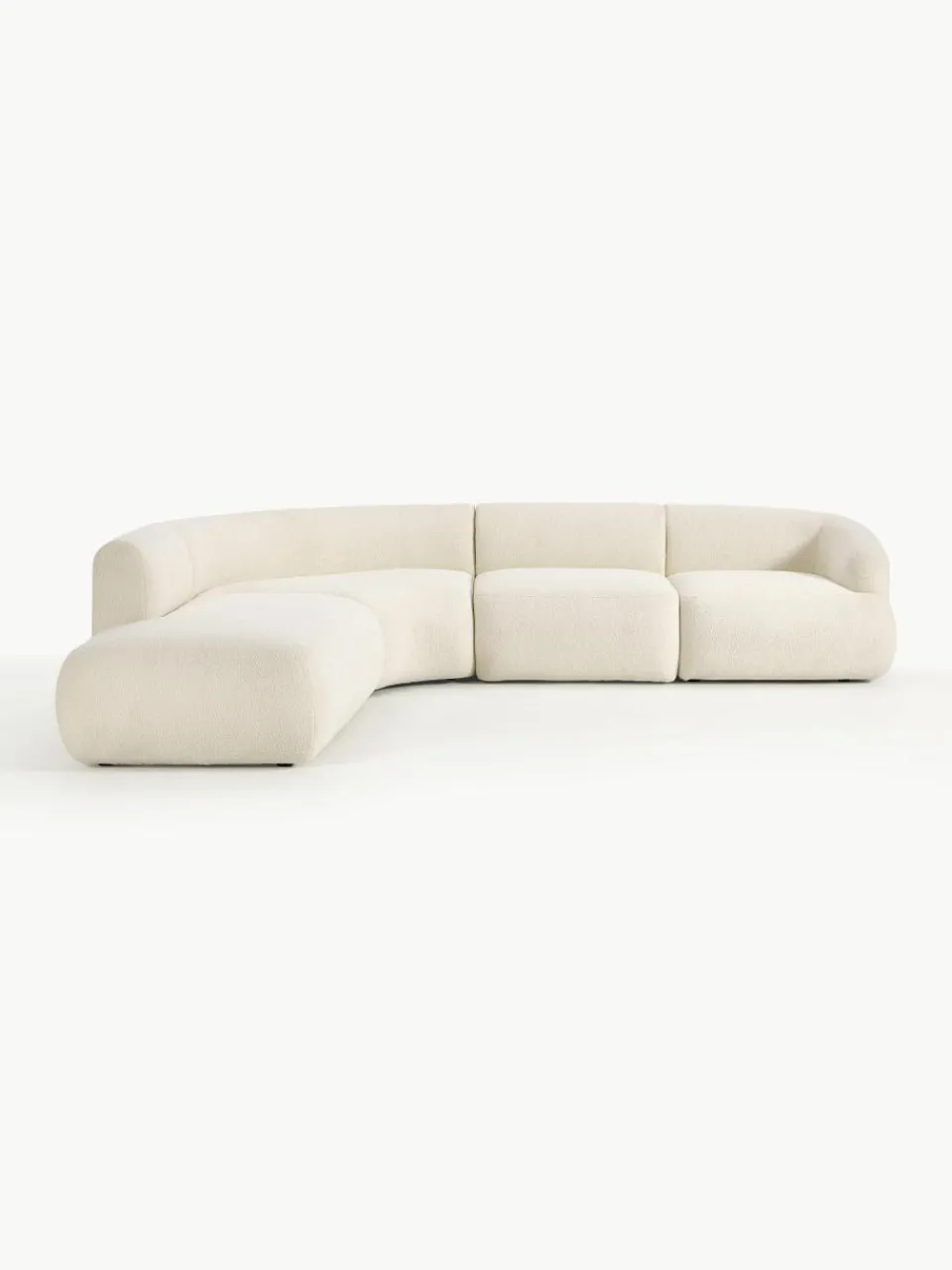 Modulaire teddy hoekbank Sofia (4-zits)^Westwing Collection Outlet