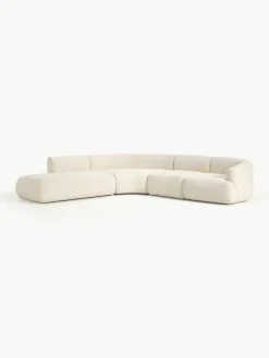 Modulaire teddy hoekbank Sofia (4-zits)^Westwing Collection Outlet