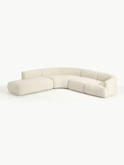 Modulaire teddy hoekbank Sofia (4-zits)^Westwing Collection Outlet