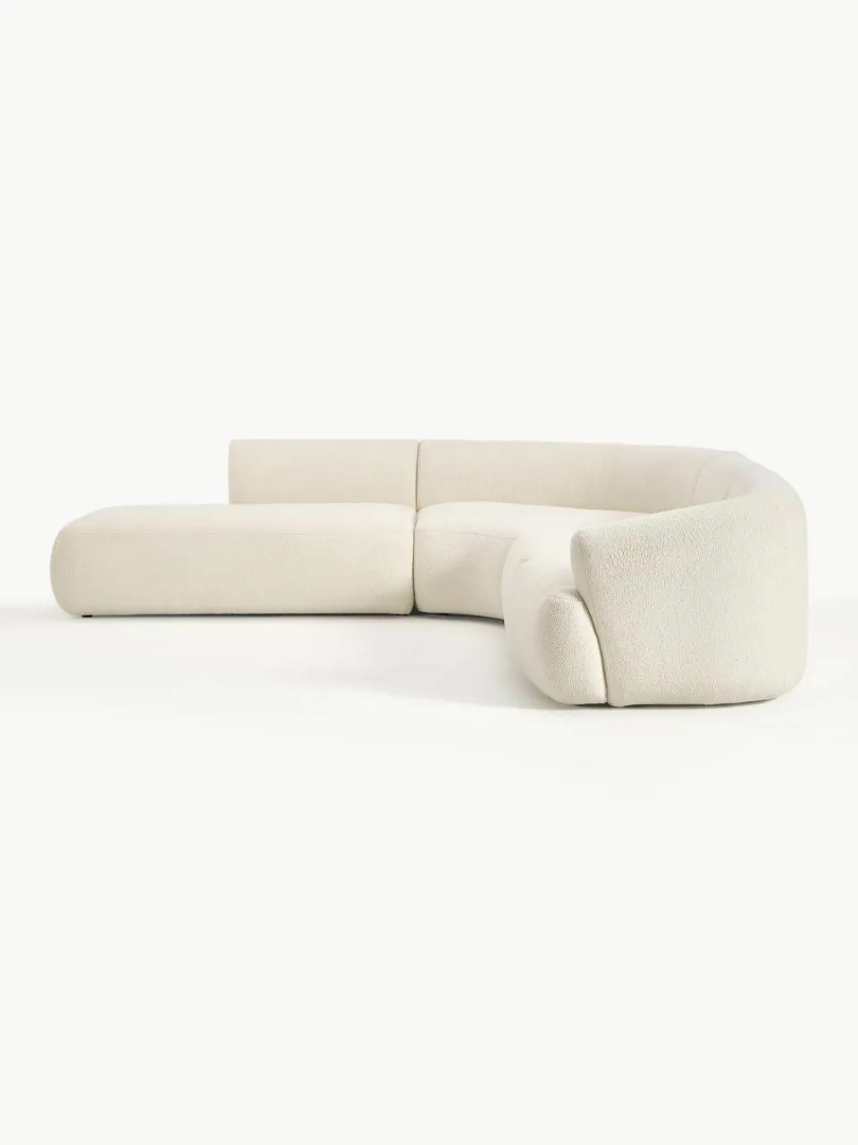 Modulaire teddy hoekbank Sofia (4-zits)^Westwing Collection Outlet