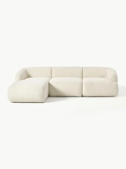 Modulaire teddy hoekbank Sofia (3-zits)^Westwing Collection Clearance