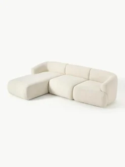 Modulaire teddy hoekbank Sofia (3-zits)^Westwing Collection Clearance