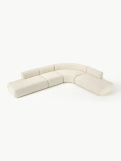 Modulaire teddy hoekbank Sofia (4-zits)^Westwing Collection Outlet