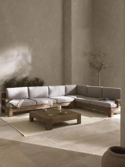 Modulaire tuin loungeset Joshua van acaciahout, 4-delig^Westwing Collection Clearance