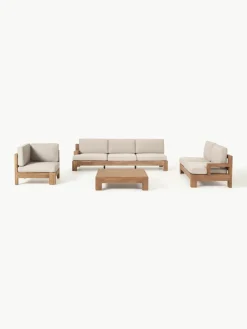 Modulaire tuin loungeset Joshua van acaciahout, 4-delig^Westwing Collection Clearance