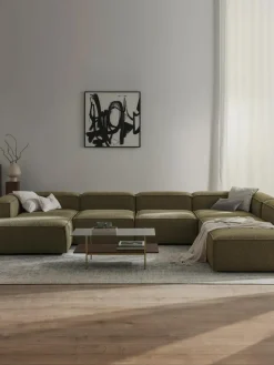 Modulaire U-bank Lennon uit bouclé^Westwing Collection New