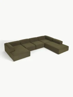 Modulaire U-bank Lennon uit bouclé^Westwing Collection New