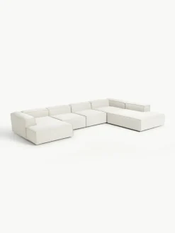 Modulaire U-bank Lennon uit bouclé^Westwing Collection Outlet