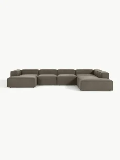 Modulaire U-bank Lennon uit bouclé^Westwing Collection Fashion