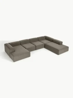 Modulaire U-bank Lennon uit bouclé^Westwing Collection Fashion