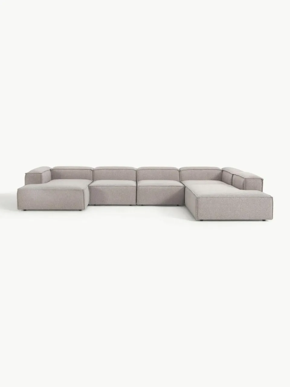 Modulaire U-bank Lennon uit bouclé^Westwing Collection New